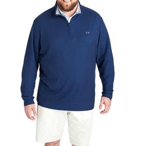 Vineyard Vine’s Dark Blue Saltwater 1/4-Zip🌊😍